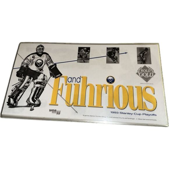 Lot of 5 Buffalo Sabres NHL Laminated Sign Fast Fuhrious‎ WGR 1993 LaFontaine - Picture 3 of 5